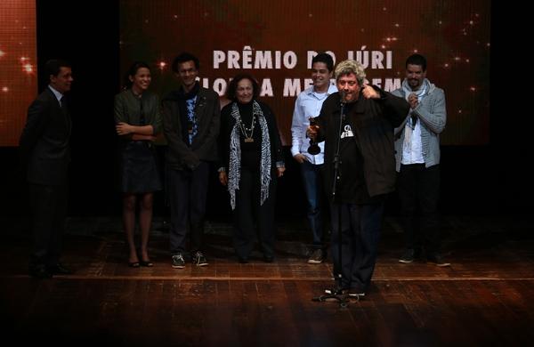 Pr&ecirc;mio &eacute; entregue pelo melhor filme: A Hist&oacute;ria da Eternidade do diretor Camilo Cavalcante (Leandro Ferreira/AAN)