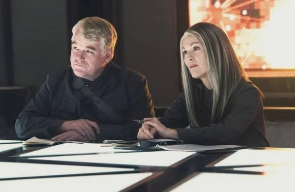 Phillip Seymour Hoffman em cena do filme 'Jogos Vorazes: A Esperan&ccedil;a - Parte 1' ( Divulgação)
