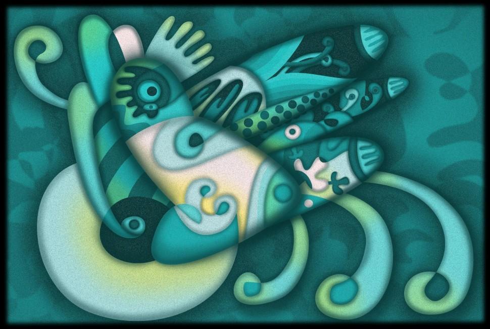 Obra do artista pl&aacute;stico Filiage, ilustrador e muralista residente em Valinhos, integra exposi&ccedil;&atilde;o &quot;Novo Panorama das Artes&quot;, que abre hoje ( Divulgação)