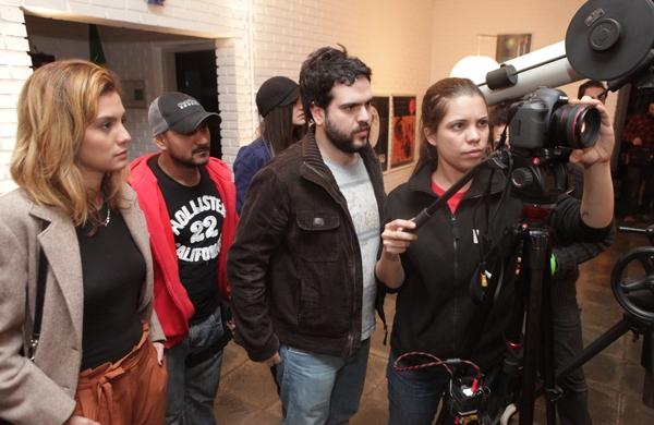 Equipe de filmagem no Observat&oacute;rio de Capric&oacute;rnio (Rodrigo Zanotto/ Especial para a AAN)