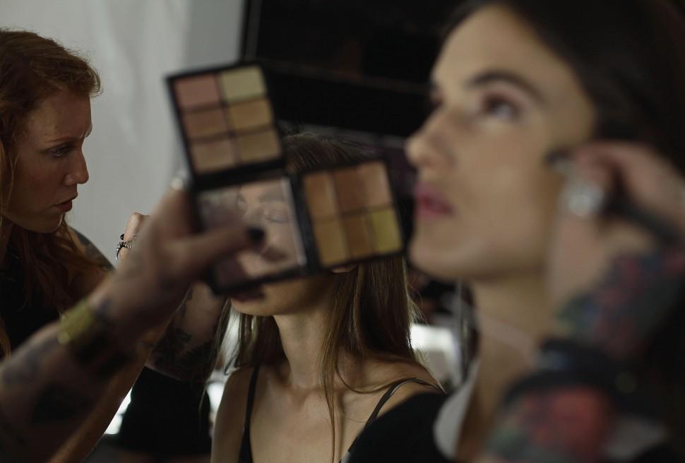 moda, New York City, fashion, week (AFP PHOTO/Joshua Lott)