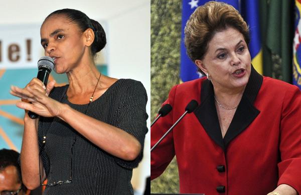 Marina Silva e Dilma Rousseff (Agência Brasil)