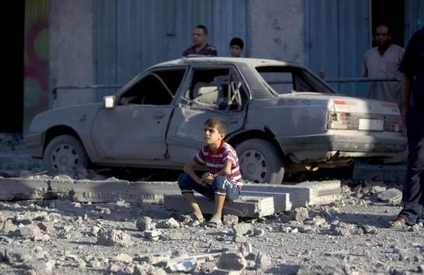 A ofensiva iniciada em 8 de julho deixou mais de 2.000 mortos entre os palestinos e 67 do lado israelense, incluindo 64 soldados (AFP PHOTO / MAHMUD HAMS )