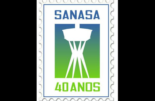O desenho que estampa o selo, uma caixa d'&aacute;gua estilizada, foi desenhado por um dos funcion&aacute;rios (Divulgação/ Sanasa)
