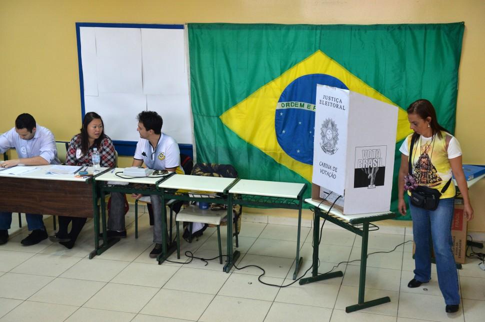 Vota&ccedil;&atilde;o em S&atilde;o Bernardo do Campo (Nelson Almeida/ AFP)