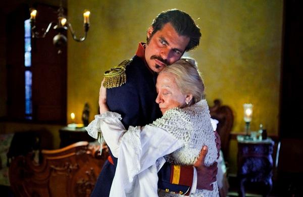 Thiago Lacerda e Fernanda Montenegro em cena de O Tempo e O Vento  ( Divulgação)
