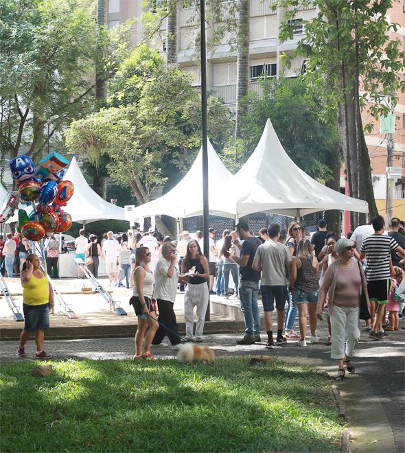 Vista geral do evento, que foi preparado para receber um público itinerante de 10 mil pessoas: pratos típicos com preços entre R$ 5,00 e R$ 25,00 (Leandro Ferreira)