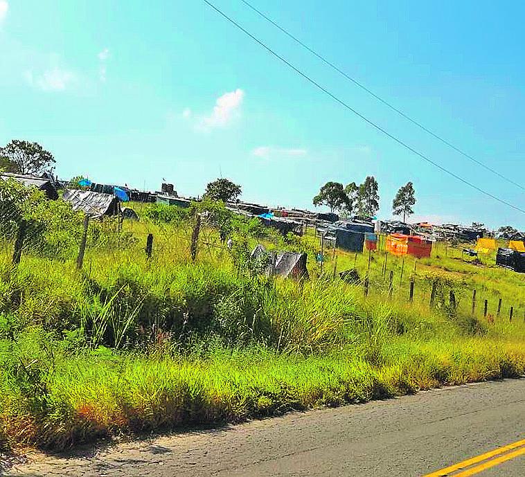 Ocupação da área pertencente à Fazenda Eldorado começou em 14 de abril (Alenita Ramirez/AAN)