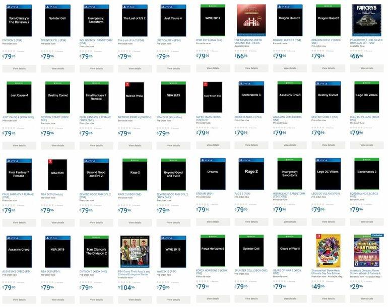 Lista contém erros de grafia e títulos novos (Walmart)