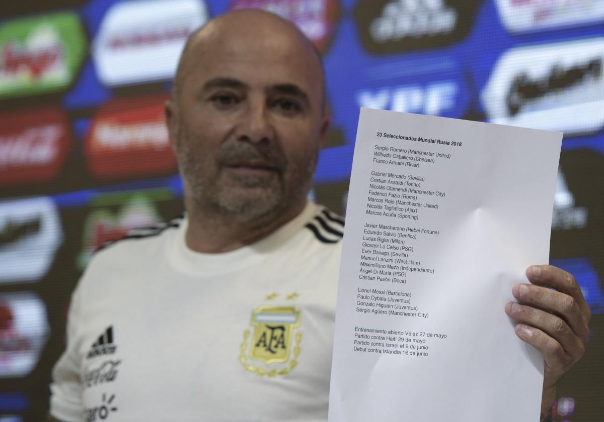 Treinador da Argentina divulgou os convocados para a Copa do Mundo (AFP)