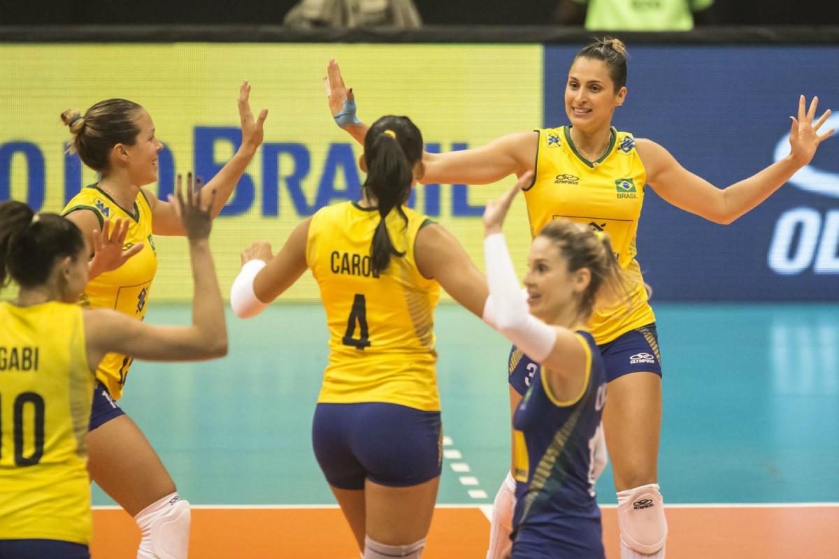 Seleção feminina volta a oscilar no 3º set, mas bate Tailândia na Liga das Naçõesr
 (Divulgação)