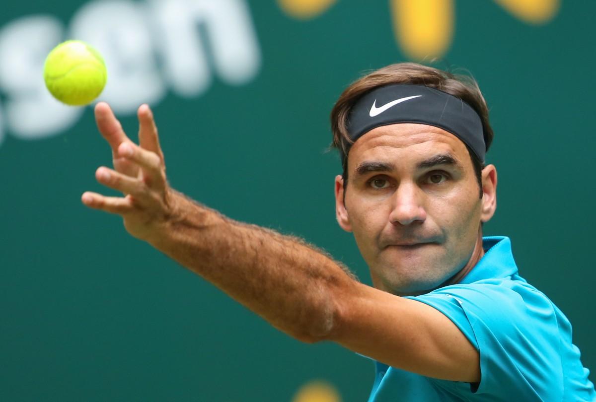 Federer vence fácil na estreia em Halle e pegará 'freguês' francês na 2ª rodadar
 (AFP)