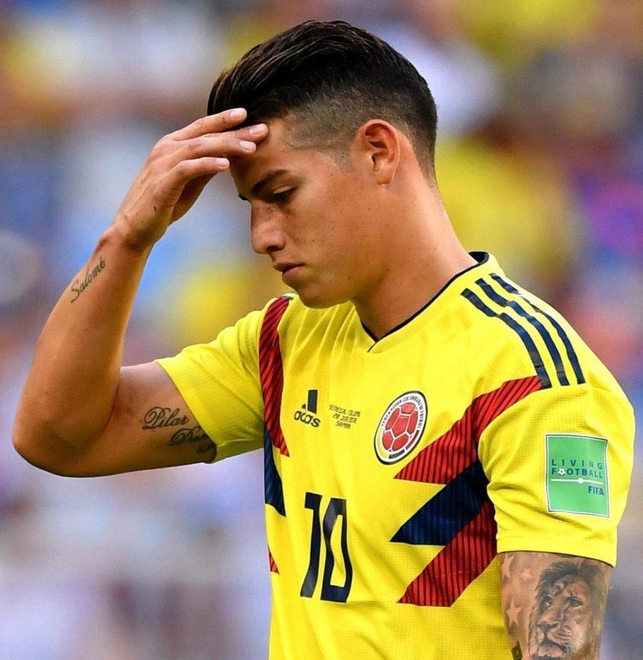 Colômbia torce pela recuperação de James contra a Inglaterra que deve provar o favoritismo (AFP)