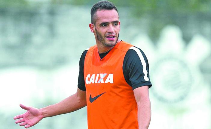 Renato Augusto vai completar 100 jogos com a camisa corintiana no s&aacute;bado (20), no cl&aacute;ssico diante do Santos, na Vila Belmiro (Daniel Augusto Jr/Agência Corinthians)