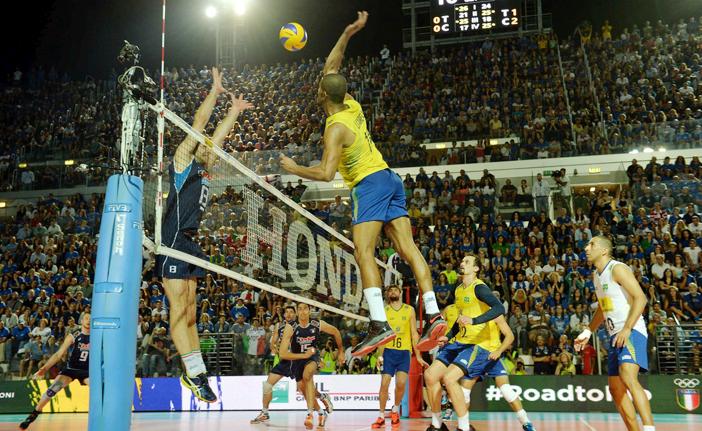 A derrota &eacute; para a It&aacute;lia apenas a segunda do Brasil no seu s&eacute;timo jogo pela Liga Mundial deste ano ( Divulgação/FIVB)