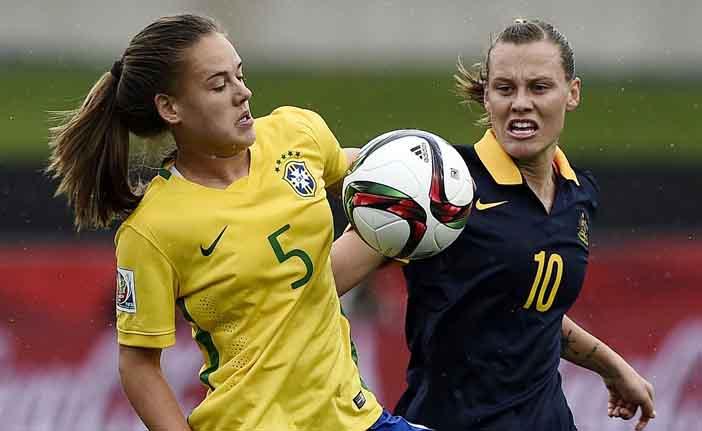 Mais uma vez, a Sele&ccedil;&atilde;o Brasileira de Futebol Feminino viu ruir o sonho de conquistar o t&iacute;tulo mundial (France Press)