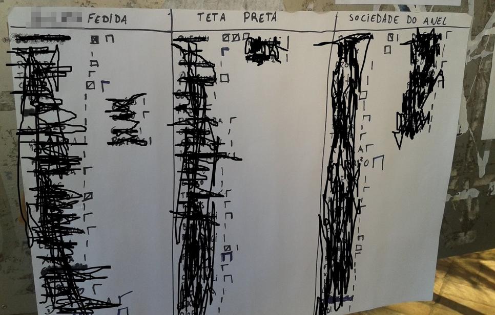 O item estava exposto no Centro de Viv&ecirc;ncia, um p&aacute;tio de reuni&atilde;o entre os alunos, e foi retirado pelos pr&oacute;prios estudantes ( Reprodução)
