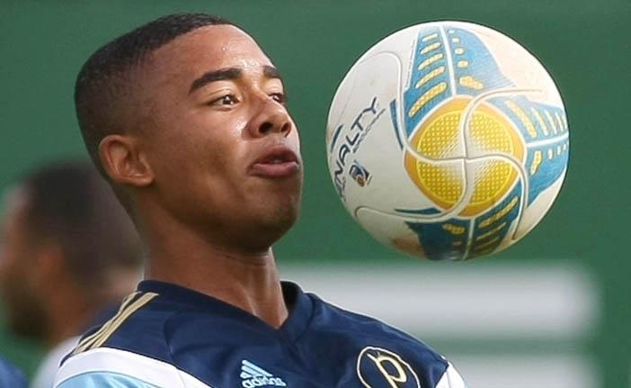 Na segunda-feira (11), Gabriel Jesus viaja para se apresentar &agrave; Sele&ccedil;&atilde;o Brasileira Sub-20, que iniciar&aacute; a prepara&ccedil;&atilde;o para o Mundial (Cesar Greco/ Agência Palmeiras/ Divulgação )