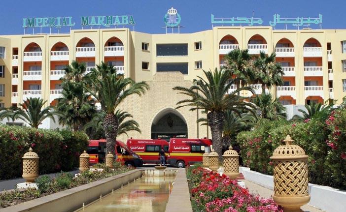 Fachada do hotel Riu Imperial Marhaba, local onde ocorreu o massacre contra os turistas (France Press)