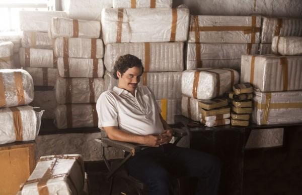 O ator Wagner Moura no papel do traficante Pablo Escobar (Daniel Daza/Netflix)