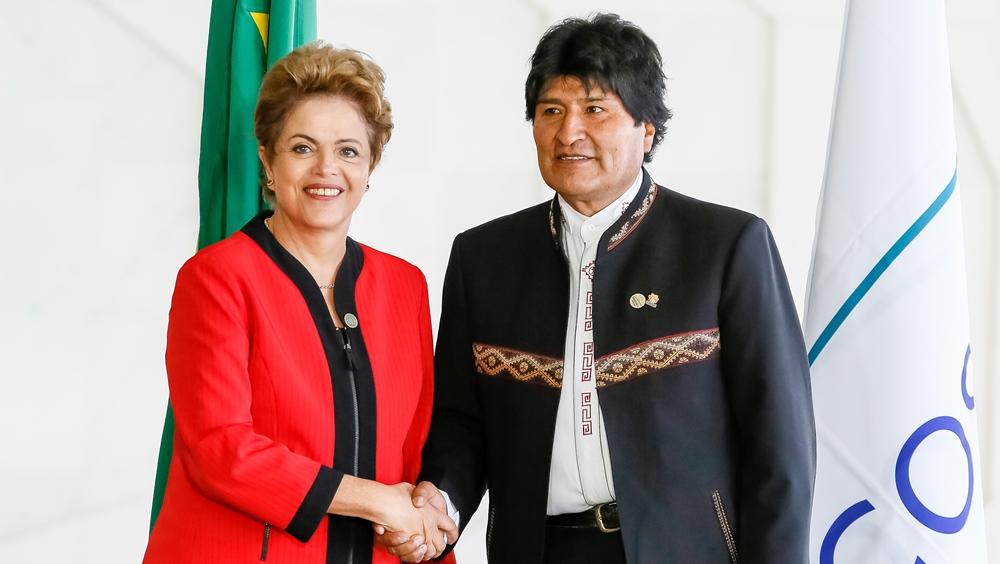 Presidente Dilma Rousseff recebe o presidente da Bol&iacute;via, Evo Morales para 48&ordf; C&uacute;pula do Mercosul (Roberto Stuckert Filho/Presidência da República)