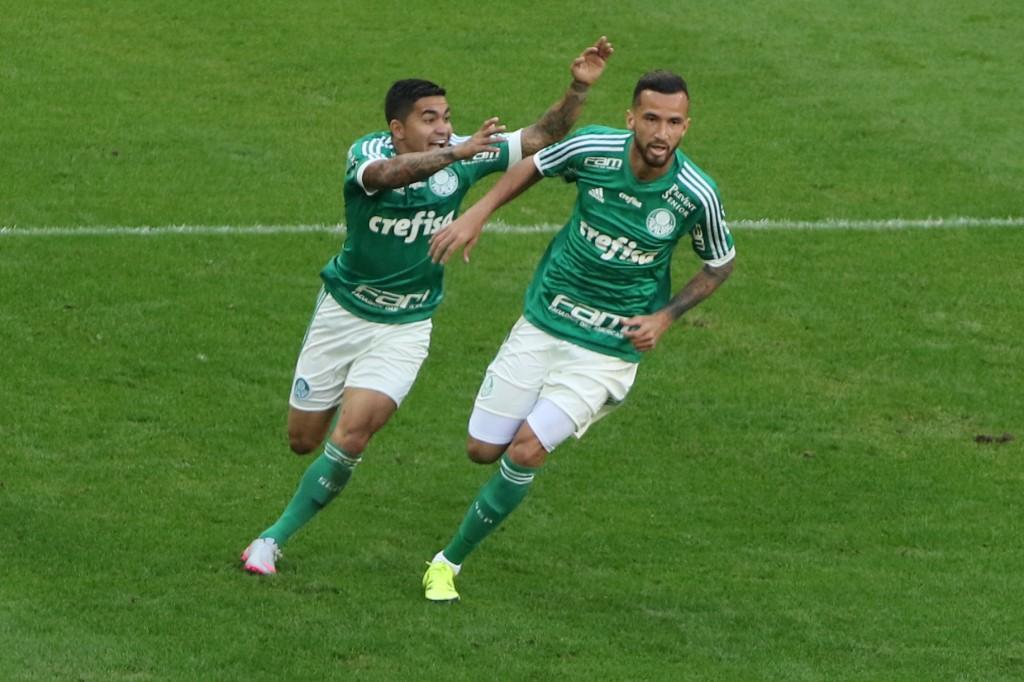 &Uacute;nico gol de Leandro Pereira fez a vit&oacute;ria ser palmeirense no cl&aacute;ssico (Reginaldo Castro/Agência Estado)