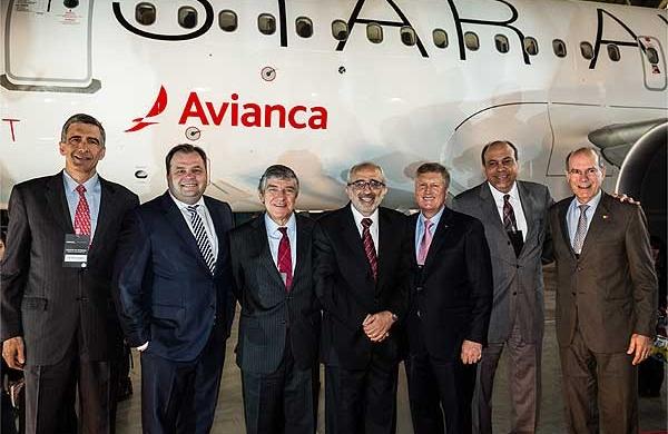 Esq. para Dir.:CEOs e presidents dos membros da Star Alliance d&atilde;o as boas vindas a Jos&eacute; Efromovich da Avianca Brasil. ?Perdro Heilbronn (Copa Airlines), Sebastian Mikosz (LOT Polish Airlines), Fabio Villegas (Avianca), Jose Efromovich (Avianca Brasil), Mark Schwab (Star Alliance), Cpt. Sameh El Hefny (EGYPTAIR), Fernando Pinto (TAP)  (  Divulgação)