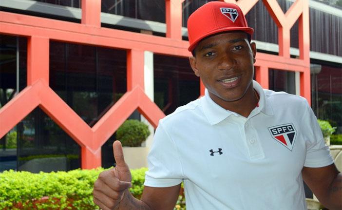 O atacante colombiano Wilder disse que est&aacute; pronto para enfrentar o Corinthians (  Divulgação/saopaulofc.net)