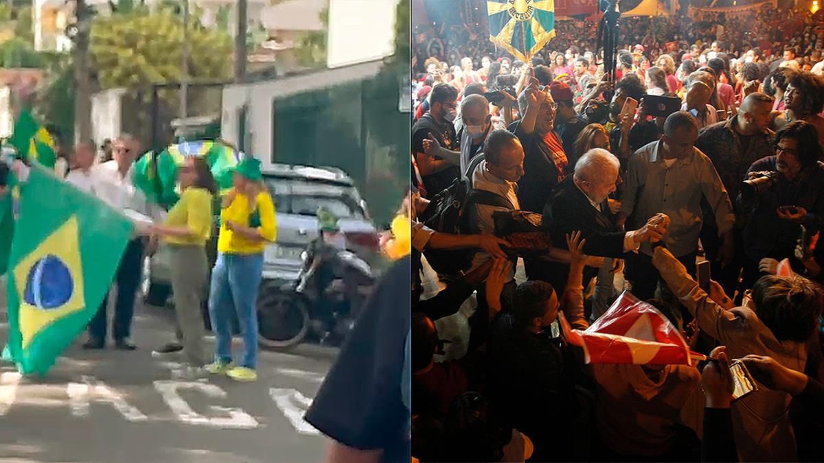 Pela manhã, Lula enfrentou os protestos de bolsonaristas em frente ao condomínio do físico Cerqueira Leite; à noite o petista foi acolhido por correligionários em ato na Unicamp (Ricardo Lima)