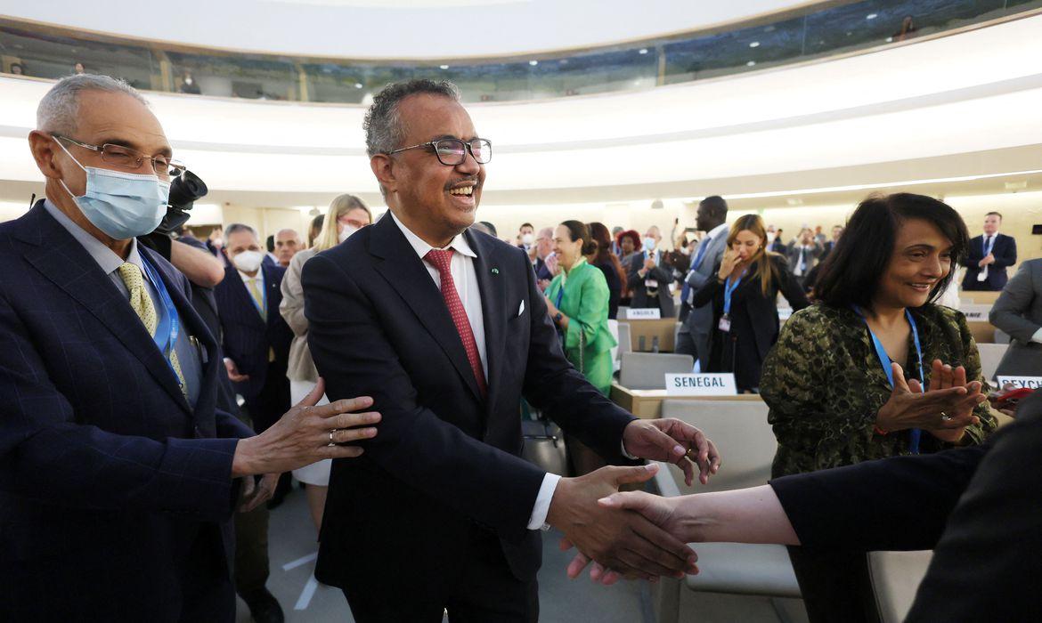 Votação unânime foi formalidade já que Tedros era o único candidato (Reuters/ Denis Balibouse)