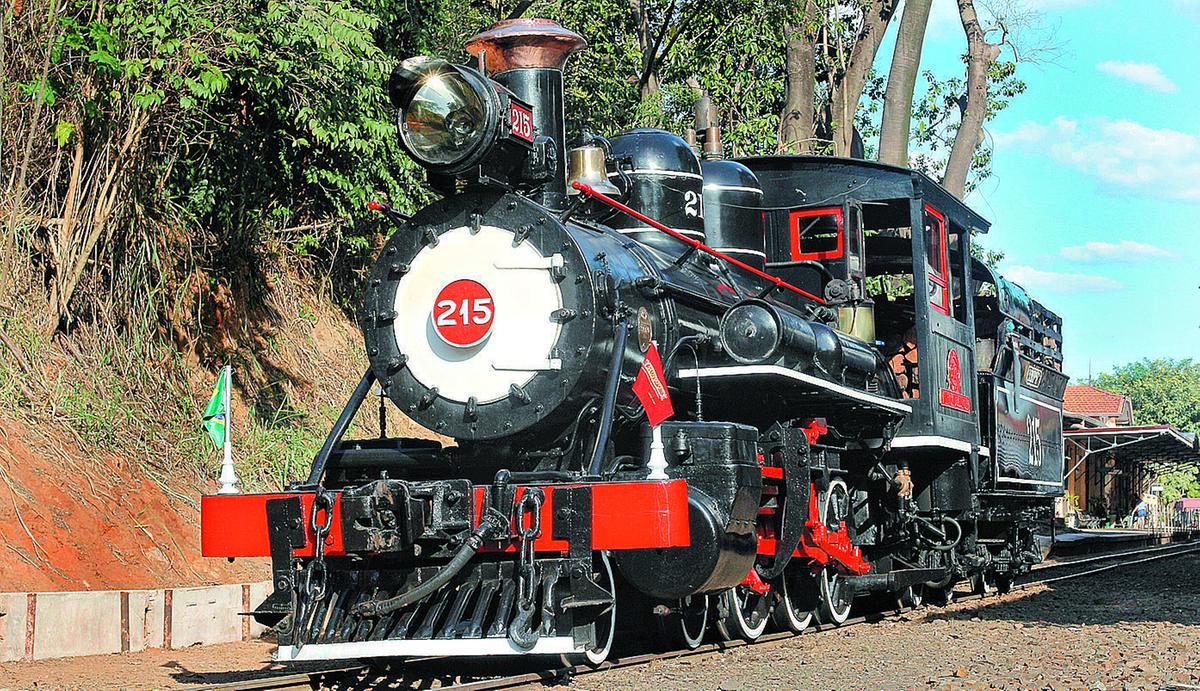 As duas locomotivas que puxam os vagões estão completando 110 anos (Ricardo Lima)