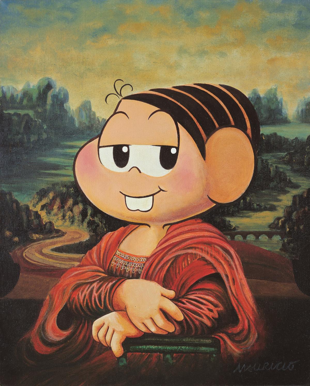Mônica Lisa, o quadro mais famoso da mostra que poderá ser visitada no Sesi Amoreiras até o fim de julho (Divulgação)