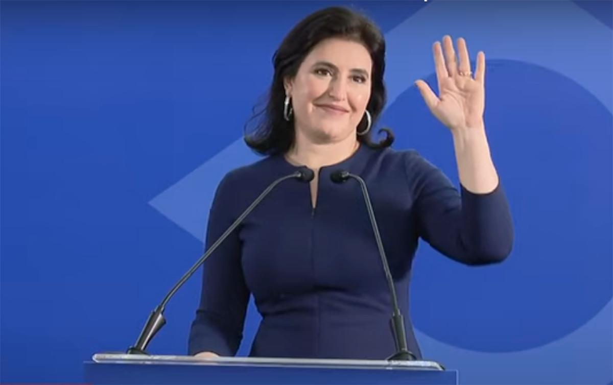 Simone Tebet recebe o apoio do PSDB a sua candidatura à Presidência da República (Divulgação)