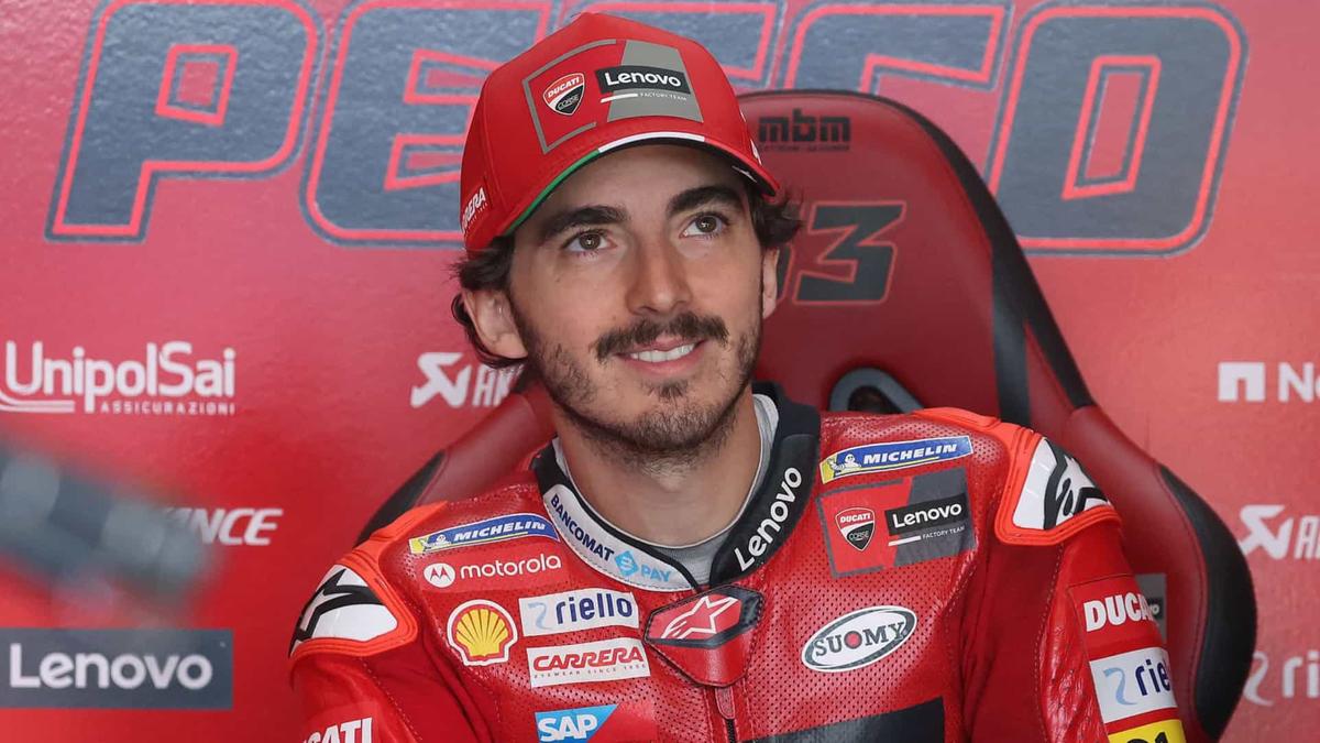 "Foi uma corrida bem difícil, ficou perigosa quando começou a chover, mas consegui manter o controle", disse Bagnaia (Divulgação)