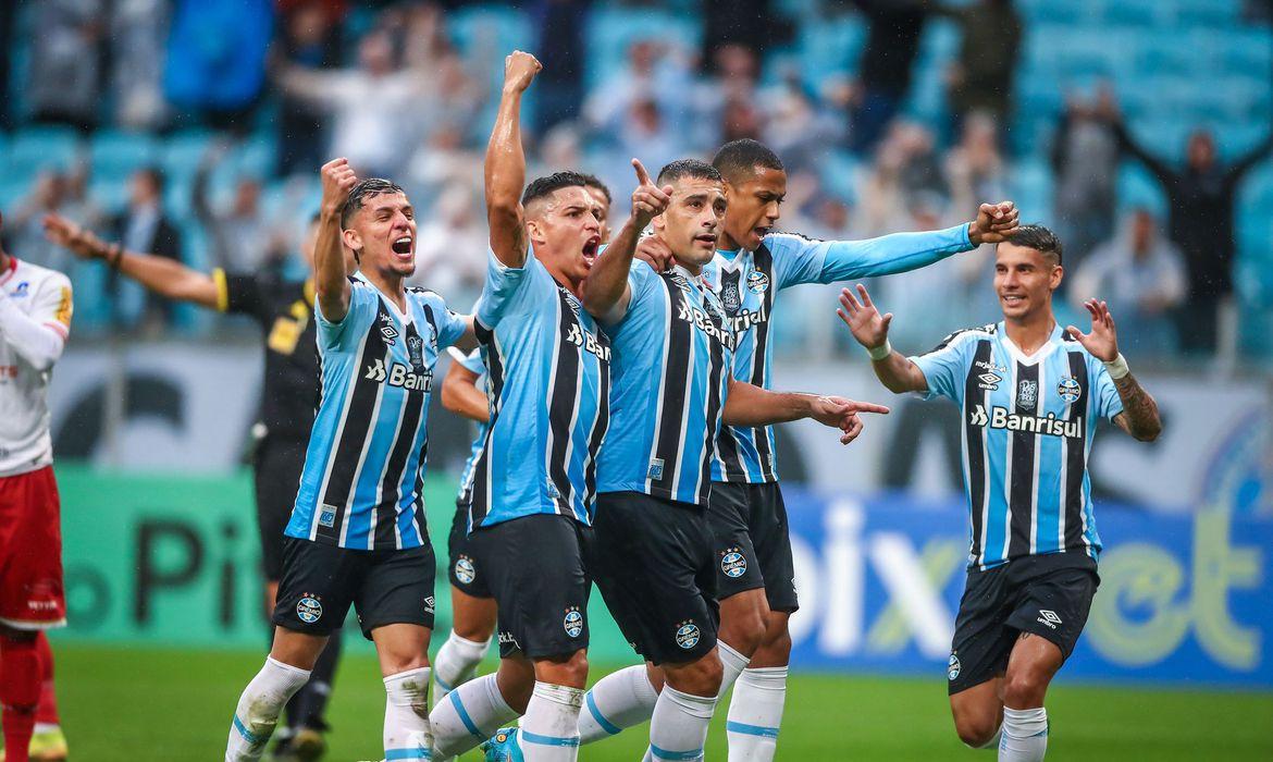 O Tricolor Gaúcho construiu o placar da vitória no primeiro tempo da partida (Lucas Uebel/ Grêmio FPBA)