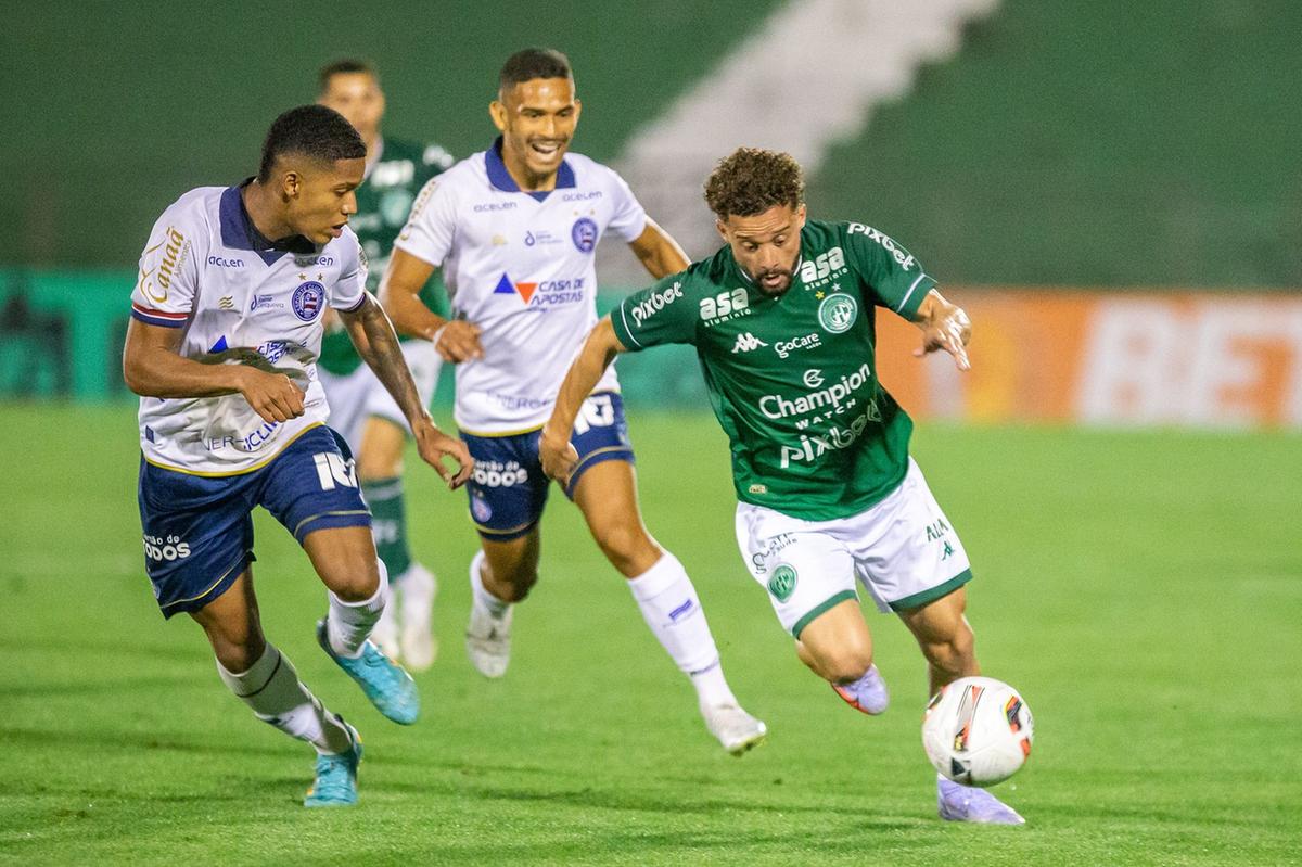 Com 13 finalizações durante os 90 minutos contra o Bahia, o Bugre acertou o alvo adversário em duas ocasiões (Thomaz Marostegan/Guarani FC)