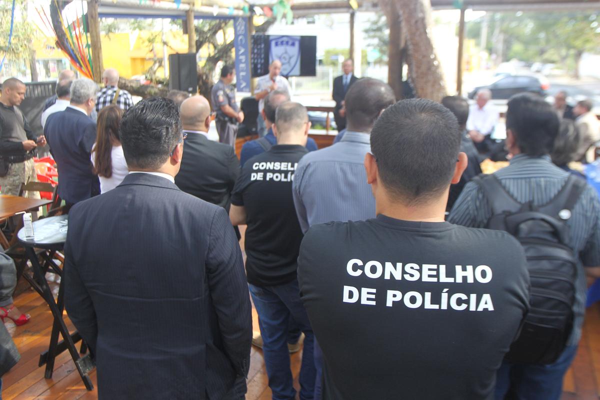 Encontro organizado pelo Conselho Comunitário de Polícia, em Campinas: entidade reúne apoiadores para projetos de melhoria da Segurança Pública (Ricardo Lima)