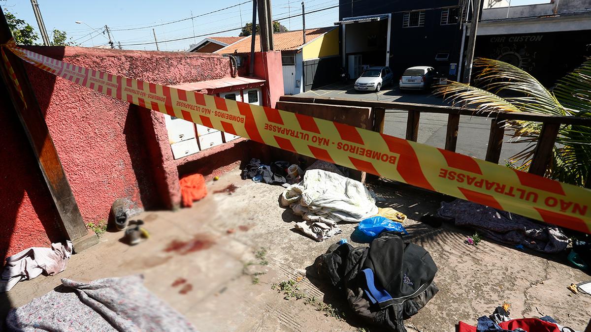 A vítima ainda não foi identificada, mas aparentava ser um homem na faixa de 50 anos (Gustavo Tilio)
