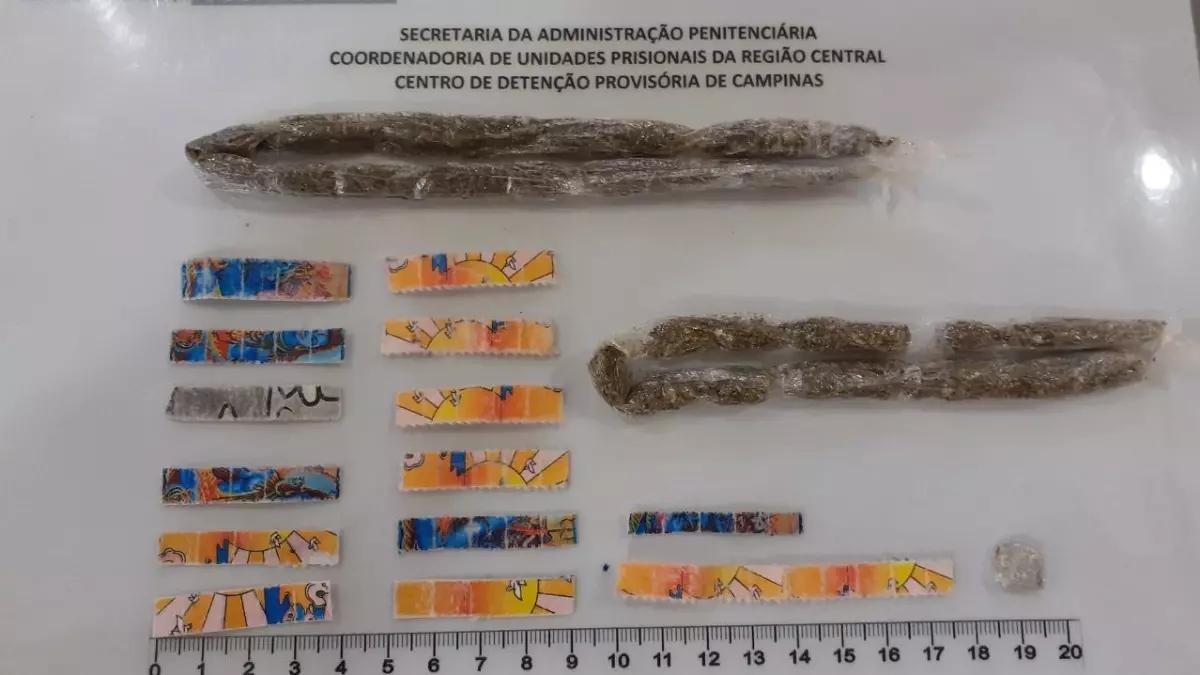 As drogas foram apreendidas e encaminhadas à 2ª Delegacia Seccional de Campinas (Divulgação/ SAP)
