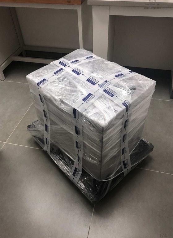 As investigações tiveram início com a apreensão, em março de 2021, de drogas que seriam enviadas para Portugal (Divulgação/ Polícia Federal)
