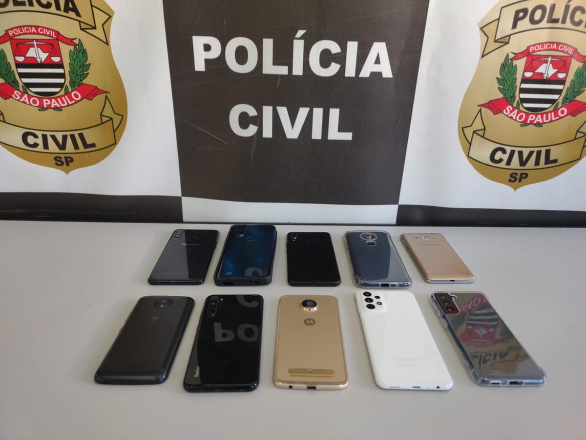 Homens são presos por receptação de celulares furtados em Campinas (Divulgação)