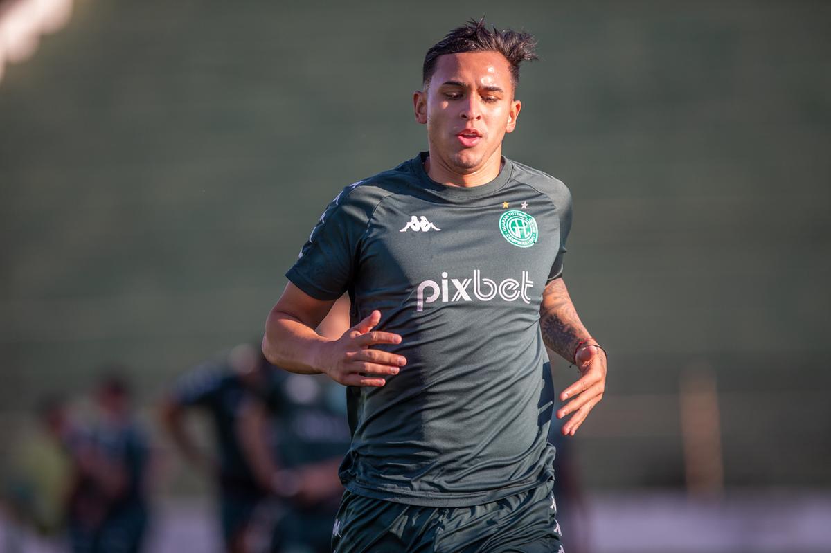 O atacante boliviano Bruno Miranda foi pouco utilizado pelo técnico Mozart Santos na Série B (Thomaz Marostegan/Guarani FC)