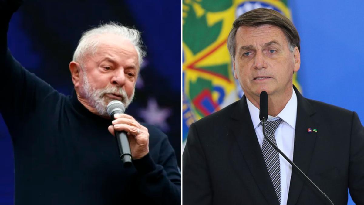 Pesquisa mostra Lula na liderança com 46% e Bolsonaro tem 35% (Miguel SCHINCARIOL e Fábio Rodrigues Pozzebom/ Agência Brasil)
