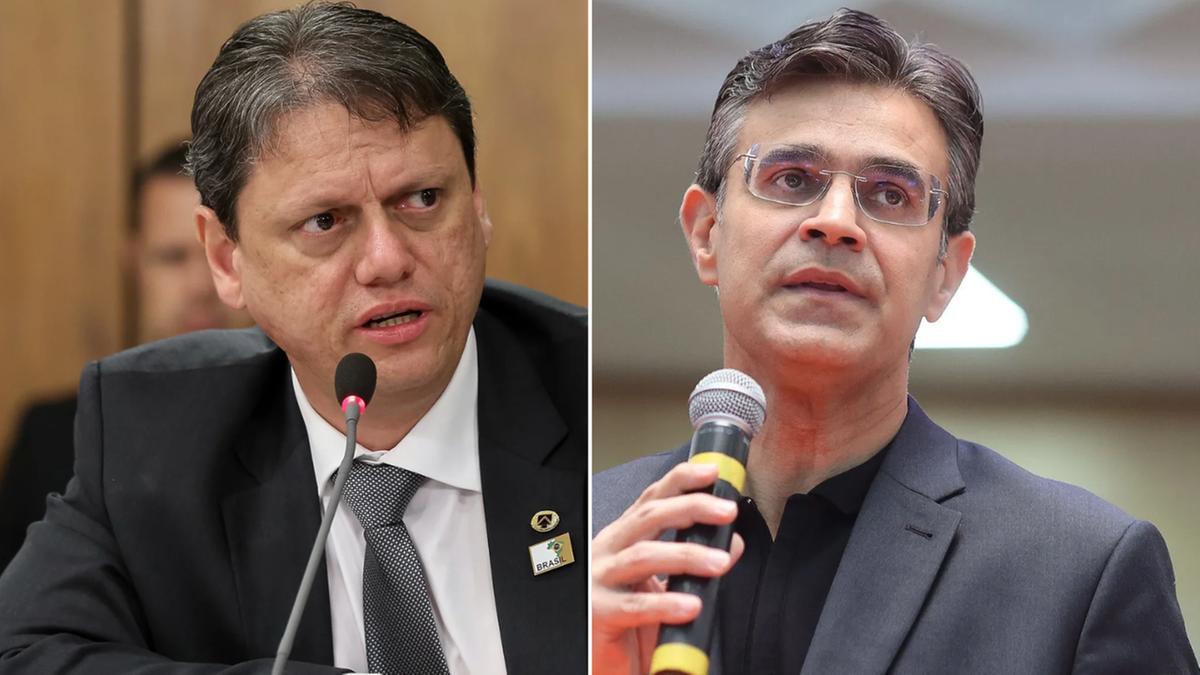 Tarcísio Gomes de Freitas (Republicanos) e Rodrigo Garcia (PSDB) (Divulgação/Governo de São Paulo e Marcos Corrêa/Planalto)
