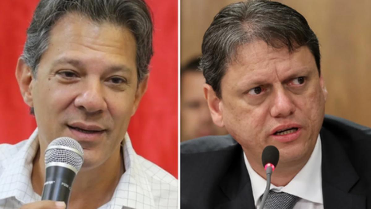 Tarcísio e Haddad vão disputar eleição para governador de SP no segundo turno (Divulgação)