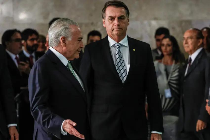 Temer e Bolsonaro (Alan Santos/PR)