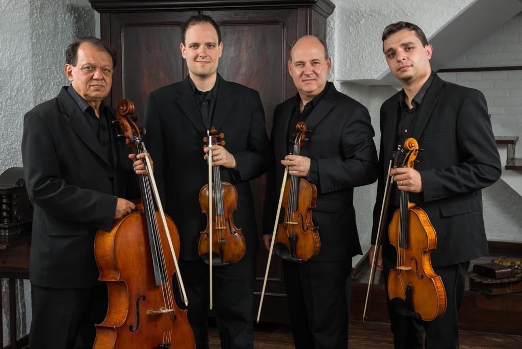 O Quarteto Carlos Gomes fará a primeira apresentação no sábado à noite (Divulgação)