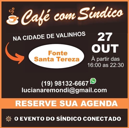 Evento Café com Síndico está com inscrições abertas e gratuitas (Divulgação)
