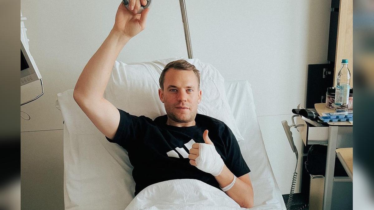 Neuer fratura perna e vai desfalcar o Bayern (Reprodução/ Twitter)