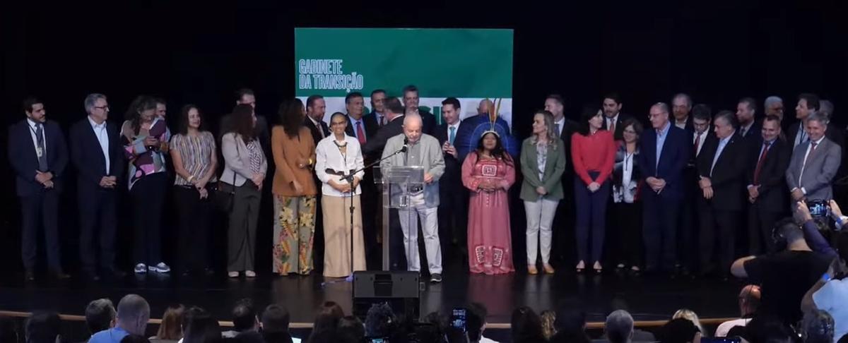 Lula anuncia os últimos 16 ministros (Reprodução/ YouTube)